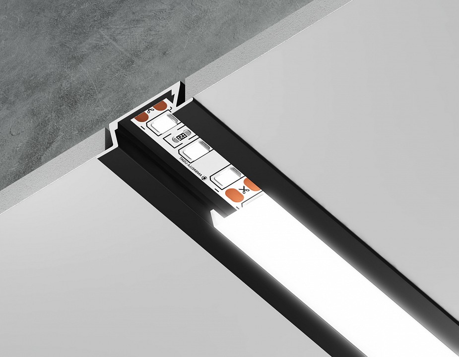 Профиль встраиваемый ambrella light gp gp1001bk