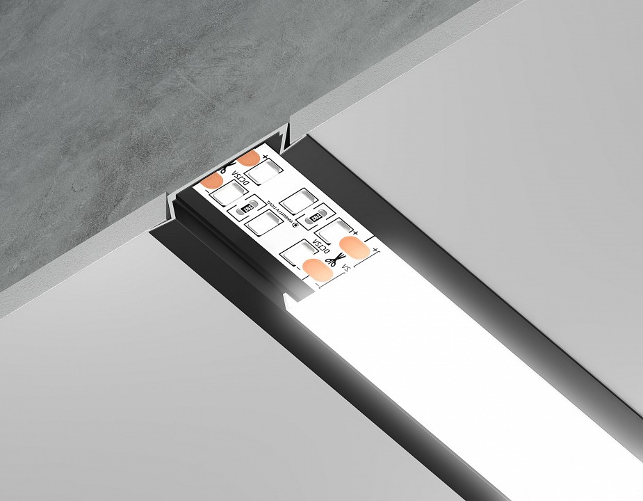 Профиль встраиваемый ambrella light gp gp1100bk