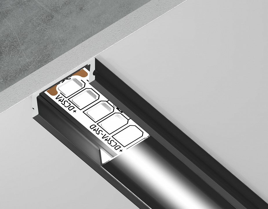 Профиль накладной ambrella light gp gp1700bk/bk