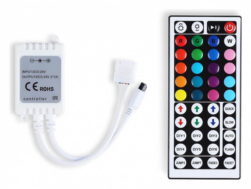 Контроллер-регулятор цвета rgb с пультом ду ambrella light gs gs11251