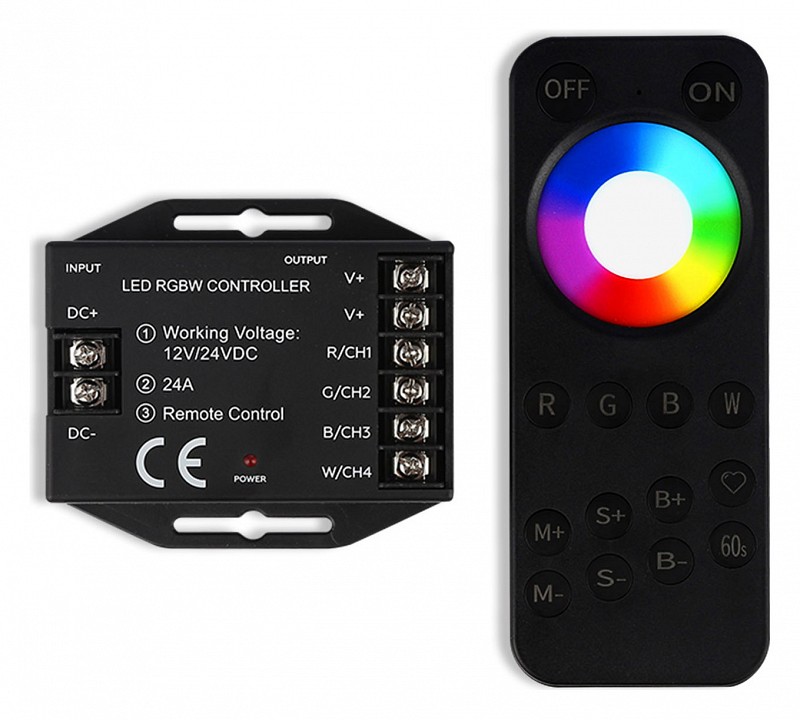 Контроллер-регулятор цвета rgbw с пультом ду ambrella light illumination gs11461