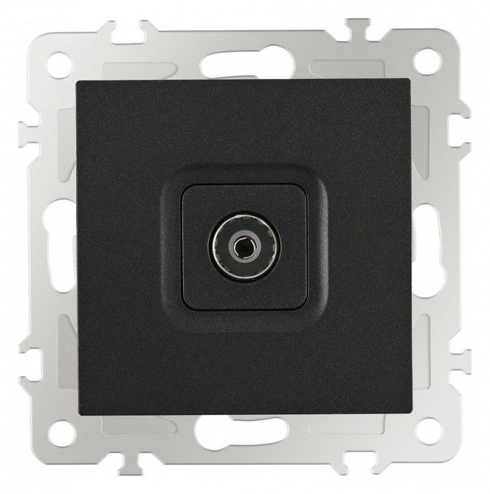 Тв-розетка без рамки arte milano am-206 206.43-1.black
