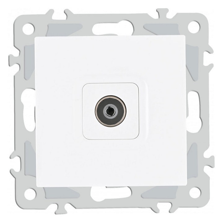 Тв-розетка без рамки arte milano am-206 206.43-1.white