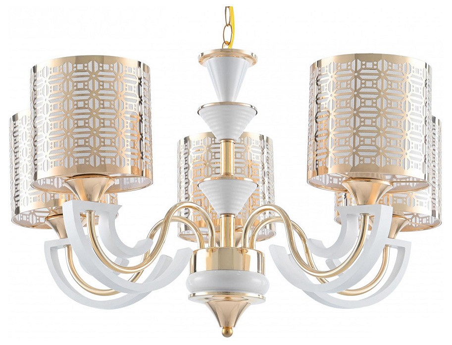 Подвесная люстра arte milano florentia-8857 308857/5 wh/gd