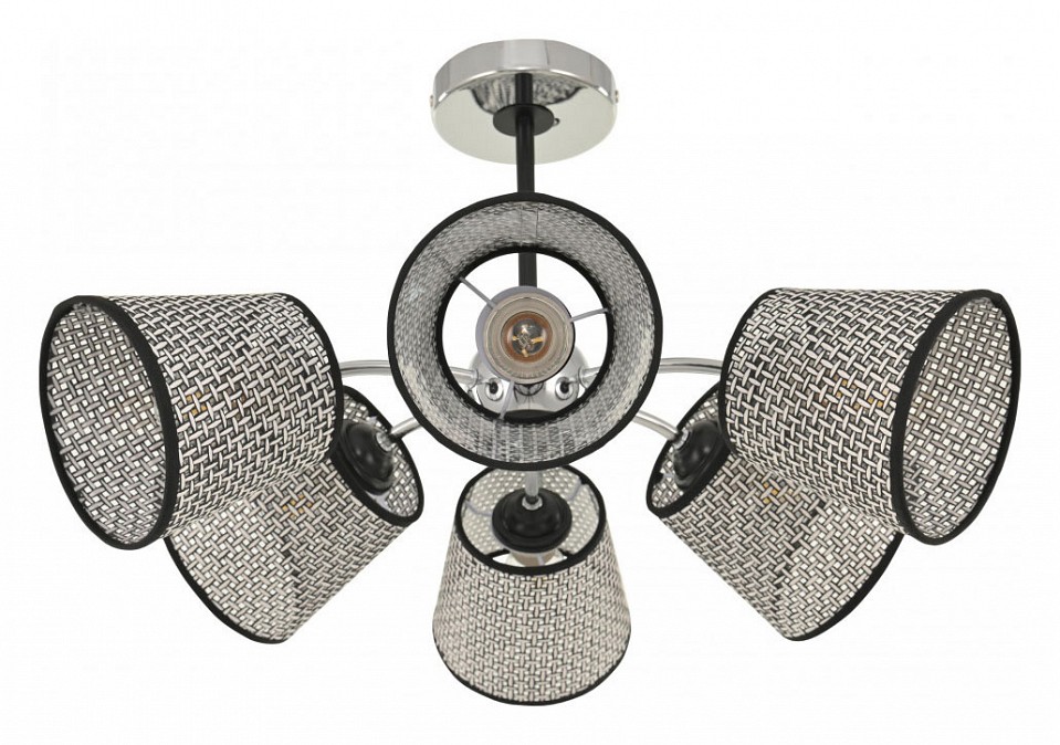 Люстра на штанге arte milano napoli-320007 320007/3+3 cr.bk