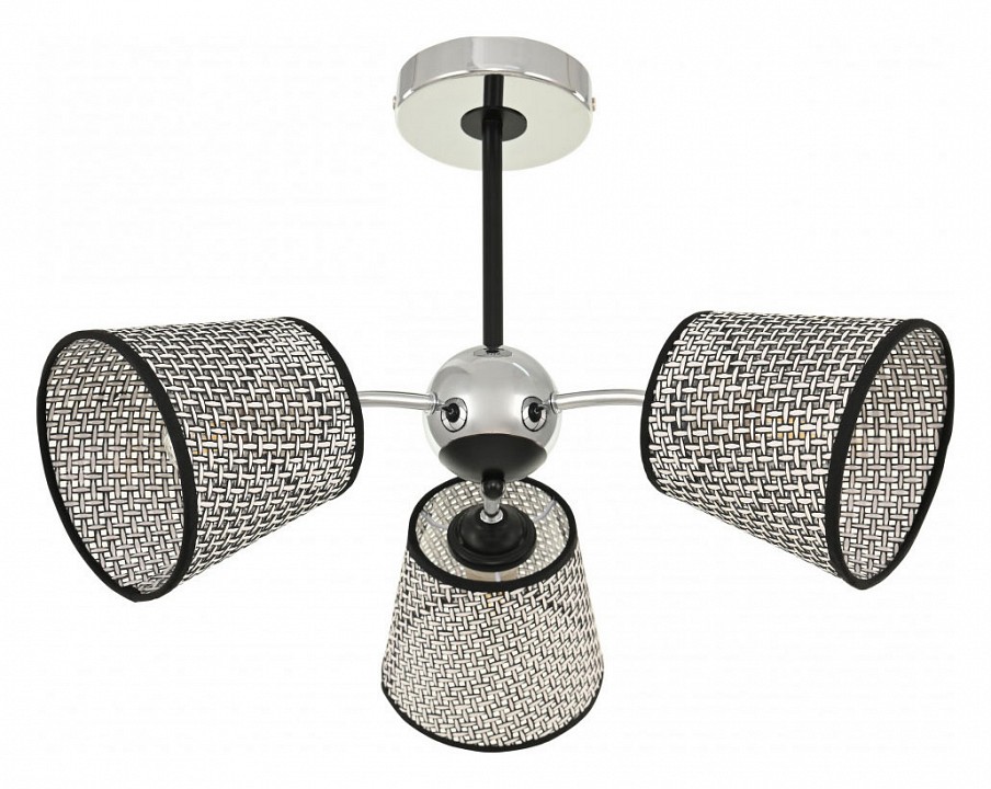 Люстра на штанге arte milano napoli-320007 320007/3 cr.bk