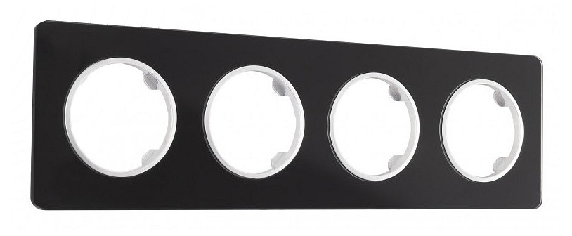 Рамка на 4 поста arte milano am-502.13 502.13-4.black