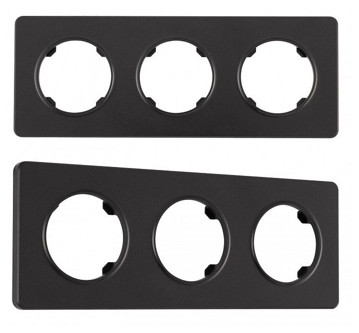 Рамка на 3 поста arte milano am-502.15 502.15-3.black