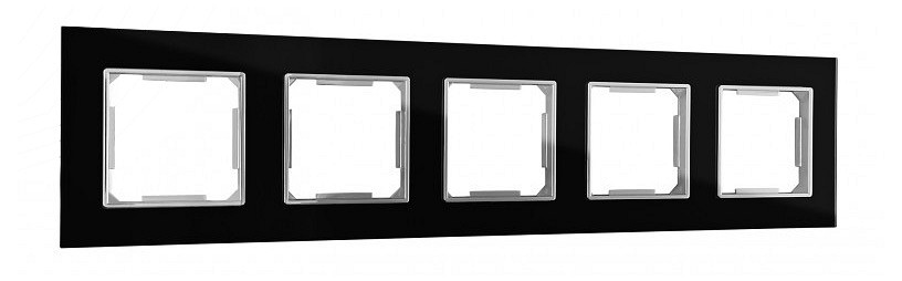 Рамка на 5 постов arte milano am-503.02 503.02-5.black