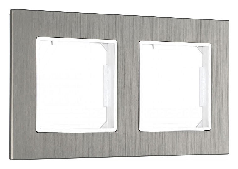 Рамка на 2 поста arte milano am-503.12 503.12-2.grey