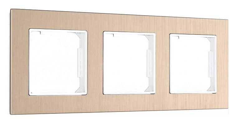 Рамка на 3 поста arte milano am-503.12 503.12-3.shampan