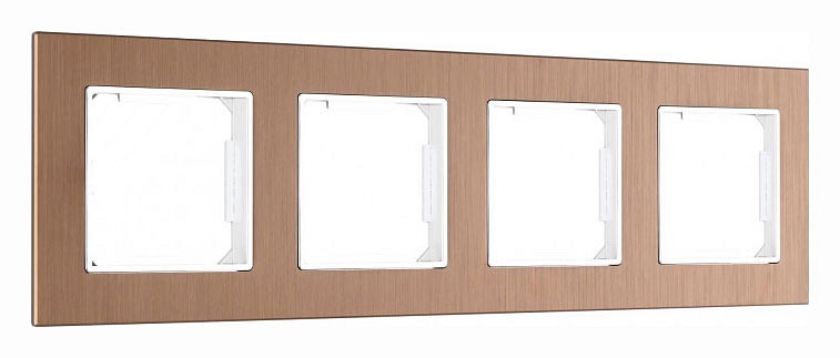 Рамка на 4 поста arte milano am-503.12 503.12-4.brown