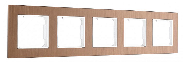 Рамка на 5 постов arte milano am-503.12 503.12-5.brown