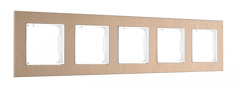 Рамка на 5 постов arte milano am-503.12 503.12-5.shampan