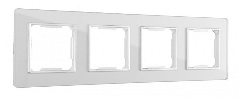 Рамка на 4 поста arte milano am-503.14 503.14-4.silver