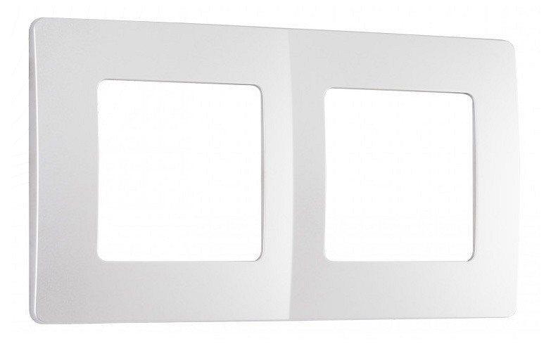 Рамка на 2 поста arte milano am-517.17 517.17-2.silver