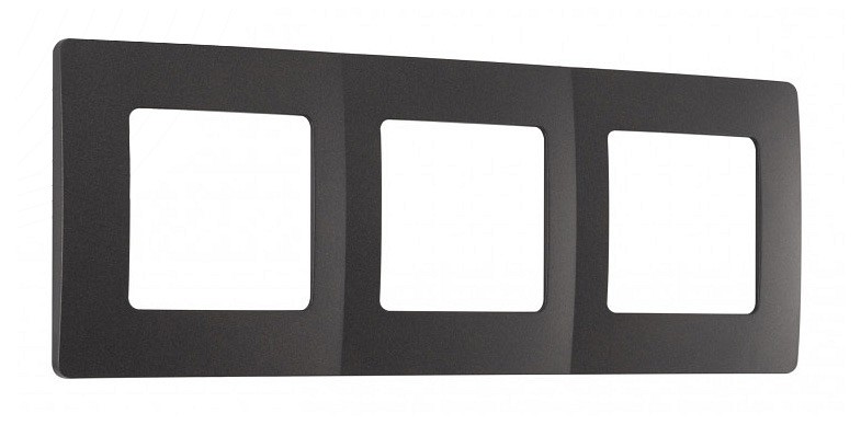 Рамка на 3 поста arte milano am-517.17 517.17-3.black