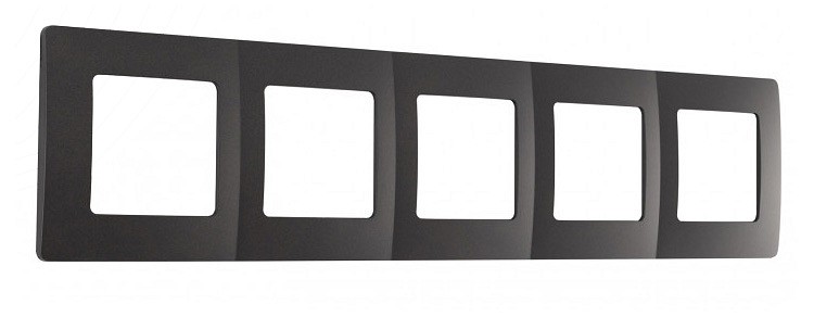Рамка на 5 постов arte milano am-517.17 517.17-5.black