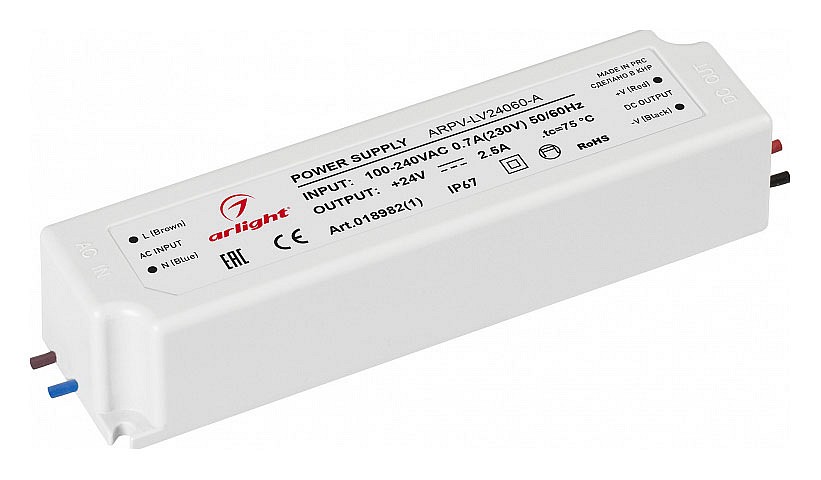 Блок питания с проводом arlight arpv-lv 018982(1)