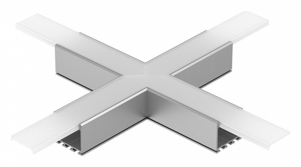 Соединитель угловой x-образный накладной arlight klus 026244