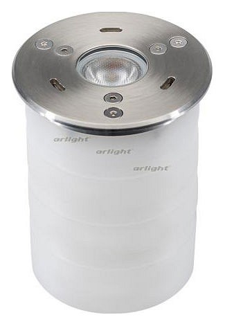 Встраиваемый в дорогу светильник arlight kt-aqua-r85-7w white6000 (sl, 25 deg, 12v) 027868