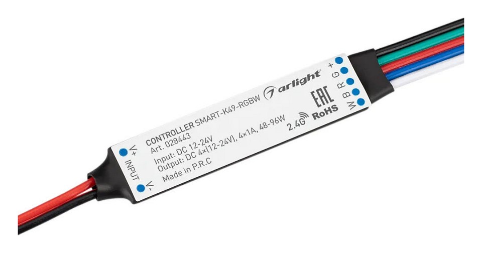 Контроллер-регулятор цвета rgbw arlight smart 28443