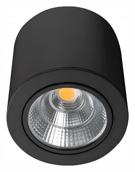 Накладной светильник arlight sp-focus-r140-30w warm3000 (bk, 24 deg, 230v) 029538