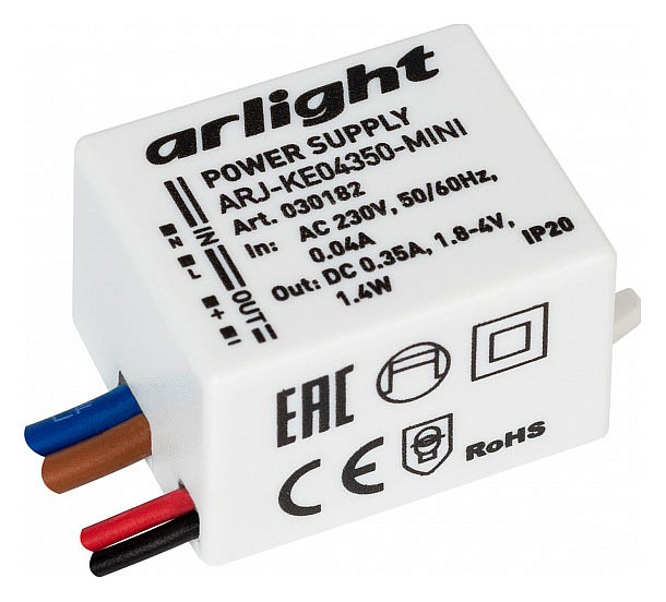 Блок питания с проводом arlight arj 030182