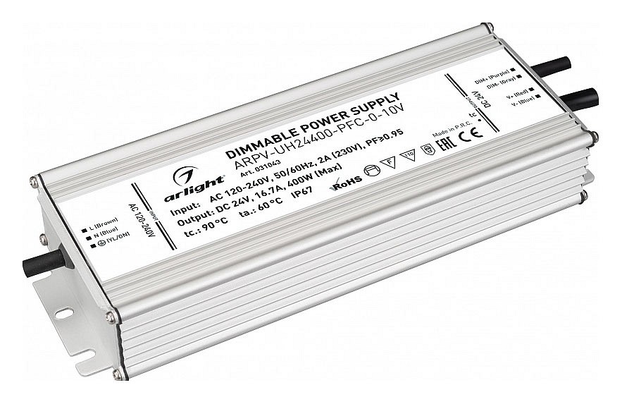 Блок питания с проводом arlight arpv-uh 031043