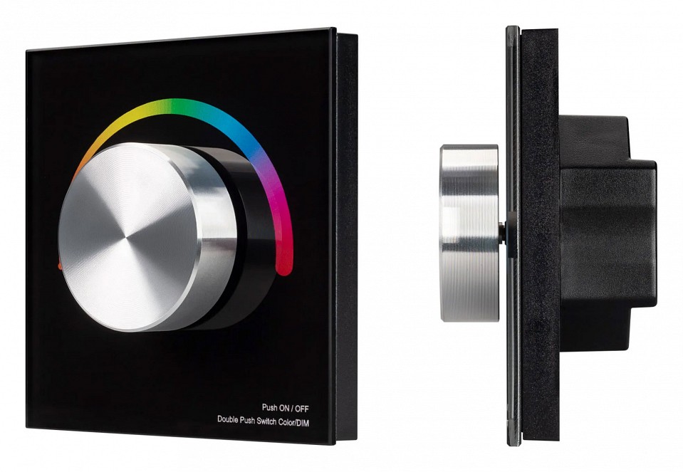 Панель-регулятора цвета rgb роторный встраиваемый arlight smart 033763