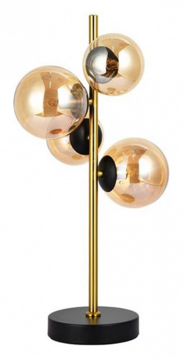 Настольная лампа декоративная arte lamp gemini a2243lt-4pb