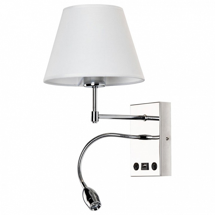 Бра с подсветкой arte lamp elba a2581ap-2cc