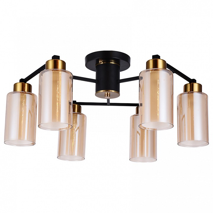 Потолочная люстра arte lamp leo a7027pl-6bk
