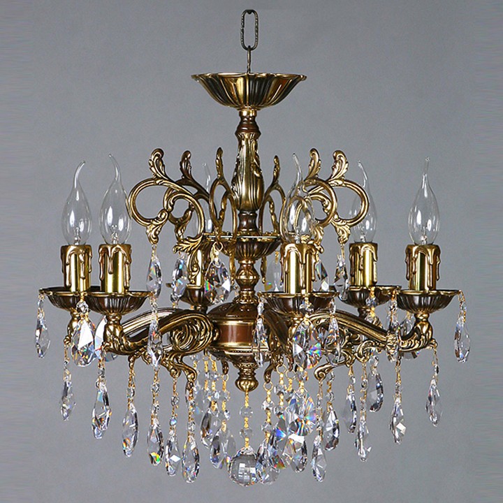 Подвесная люстра ambiente by brizzi leon 2128/6 pb tear drop