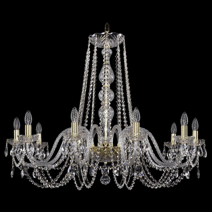 Подвесная люстра bohemia ivele crystal 1402 1402/10/360/g