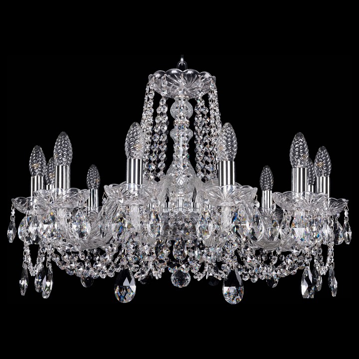 Подвесная люстра bohemia ivele crystal 1402 1402/12/240/ni