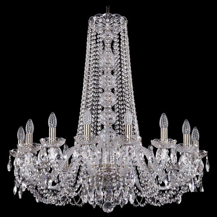 Подвесная люстра bohemia ivele crystal 1402 1402/16/300/h-90/pa