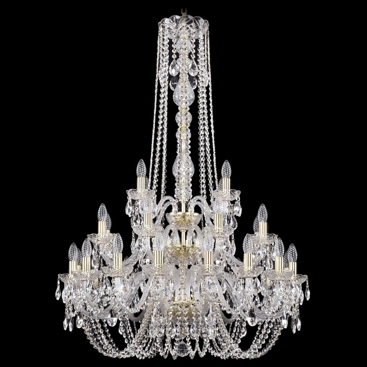 Подвесная люстра bohemia ivele crystal 1402 1402/16+8+4/300/h-123/3d/g