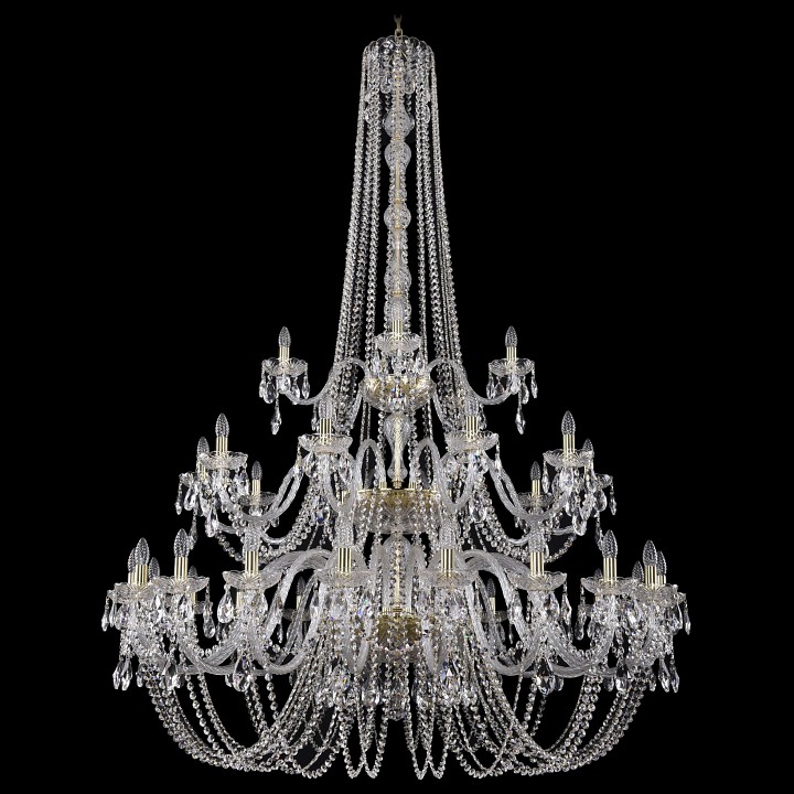 Подвесная люстра bohemia ivele crystal 1402 1402/20+10+5/530/h-206/3d/g