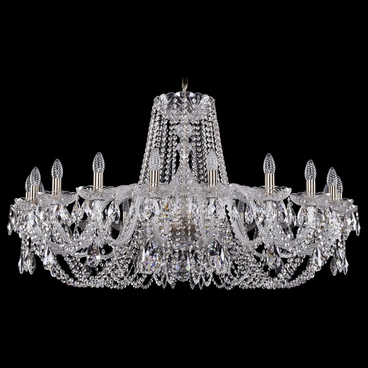 Подвесная люстра bohemia ivele crystal 1402 1402/20/400/pa