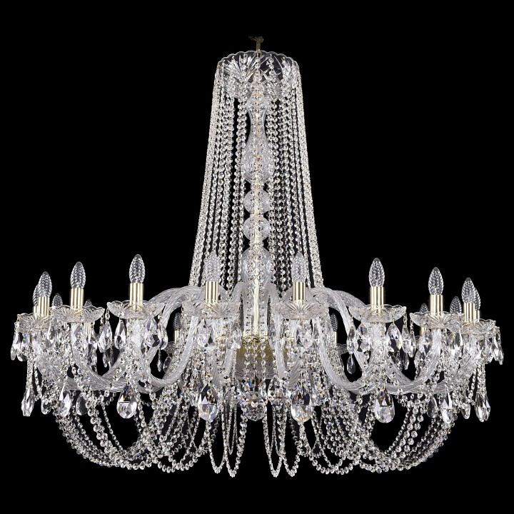 Подвесная люстра bohemia ivele crystal 1402 1402/20/460/h-115/g