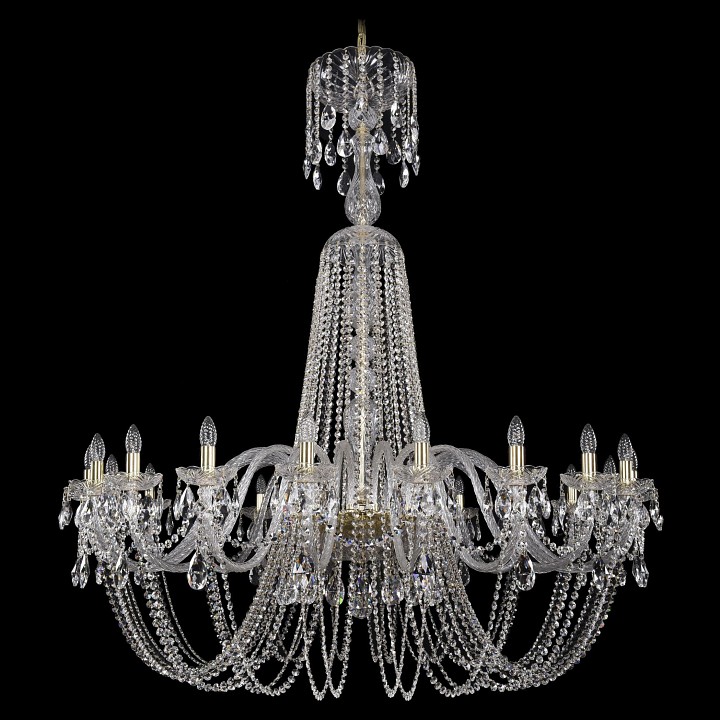Подвесная люстра bohemia ivele crystal 1402 1402/20/530/xl-164/g