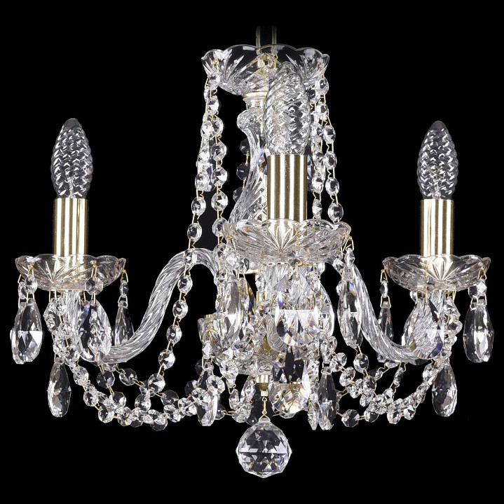 Подвесная люстра bohemia ivele crystal 1402 1402/3/141/g