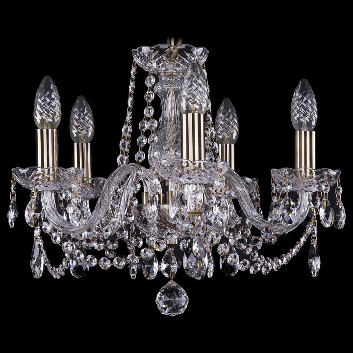 Подвесная люстра bohemia ivele crystal 1402 1402/5/141/pa