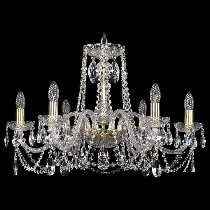 Подвесная люстра bohemia ivele crystal 1402 1402/6/240/g