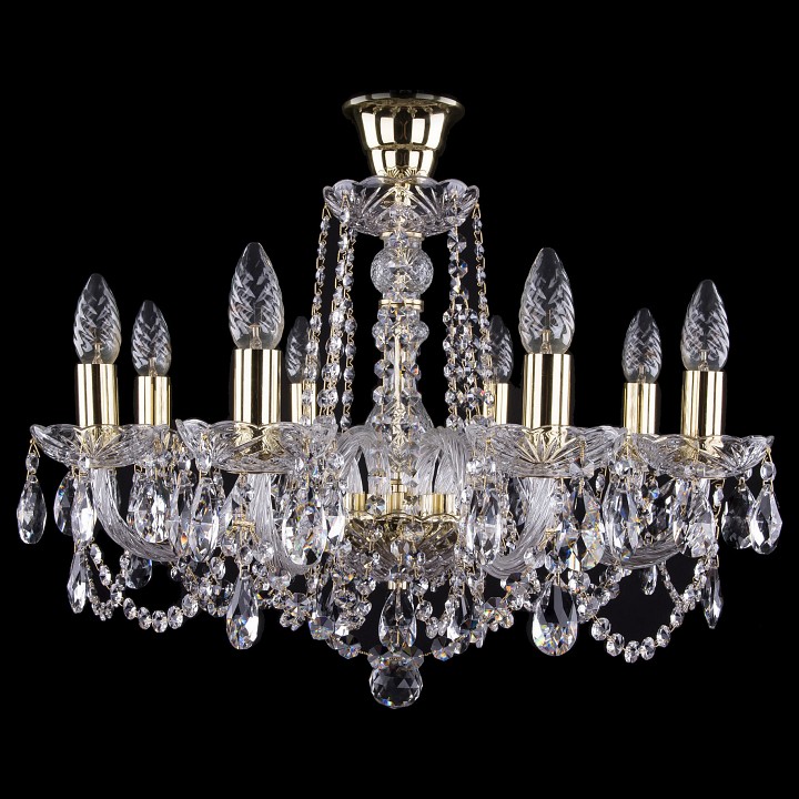 Подвесная люстра bohemia ivele crystal 1402 1402/8/195/g/tube