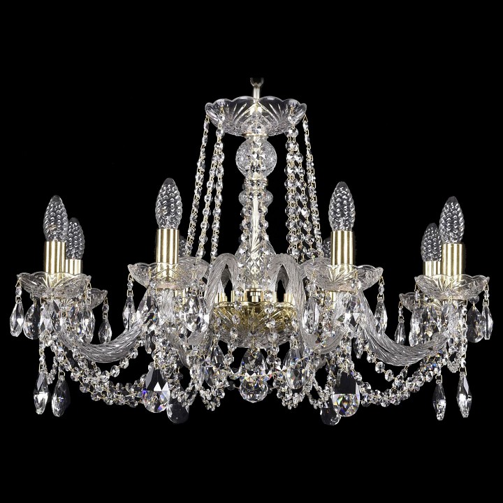 Подвесная люстра bohemia ivele crystal 1402 1402/8/240/g