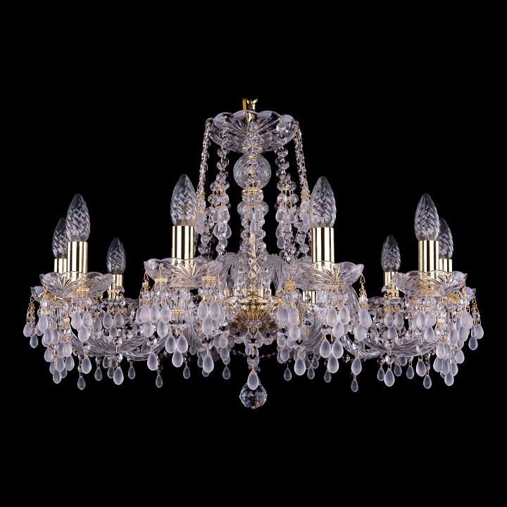 Подвесная люстра bohemia ivele crystal 1410 1410/10/240/g/v0300
