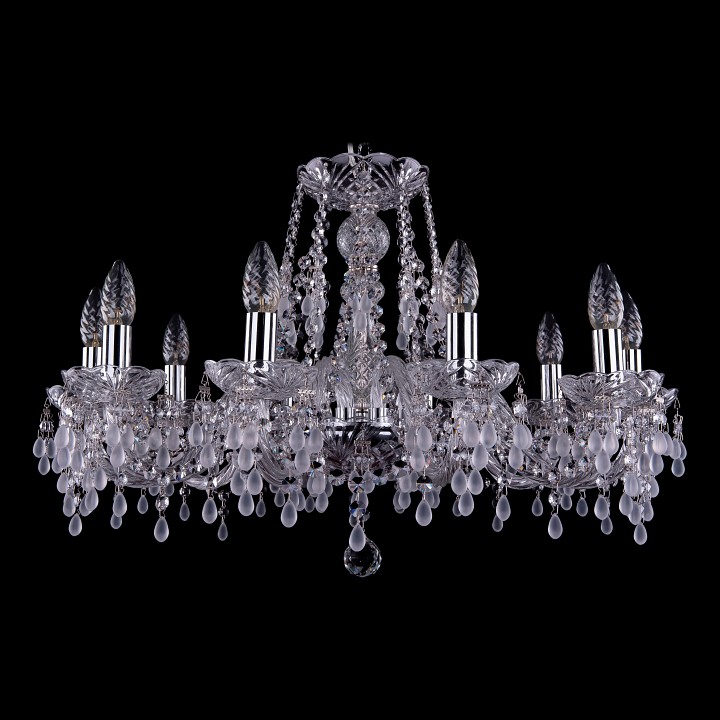 Подвесная люстра bohemia ivele crystal 1410 1410/10/240/ni/v0300