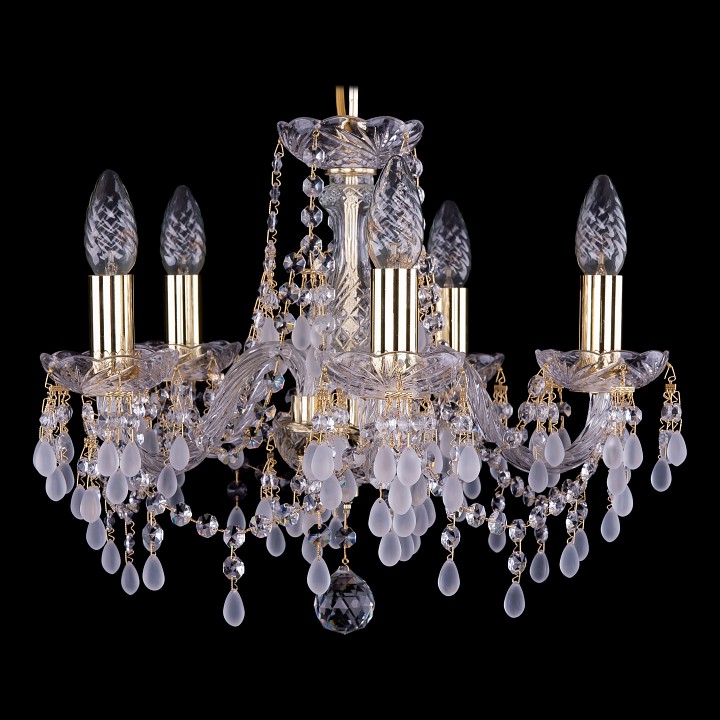 Подвесная люстра bohemia ivele crystal 1410 1410/5/141/g/v0300